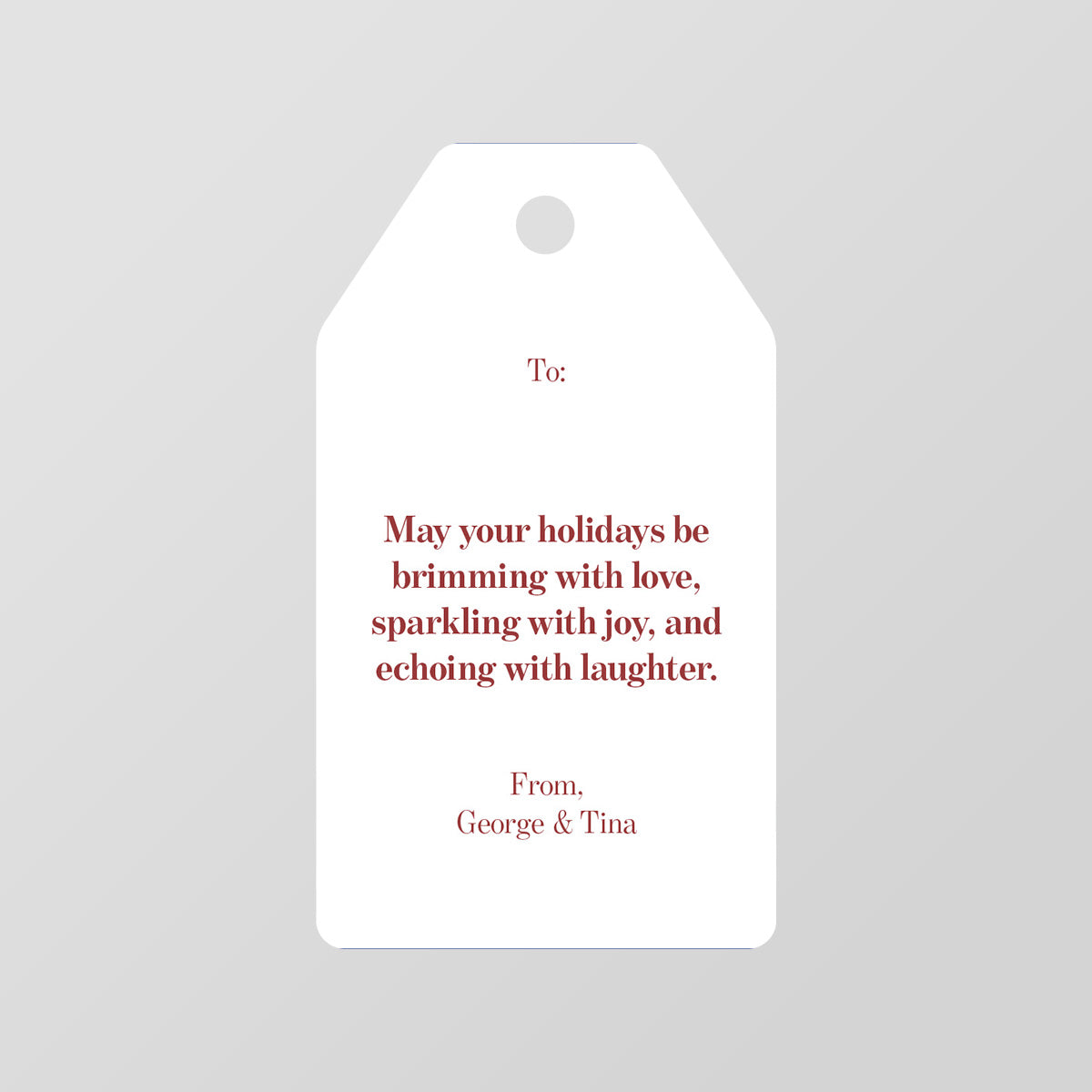 Thoughtful Season Gift Tag