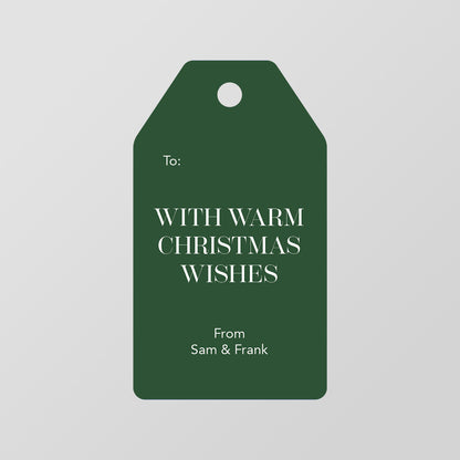 Warm Wishes Gift Tag