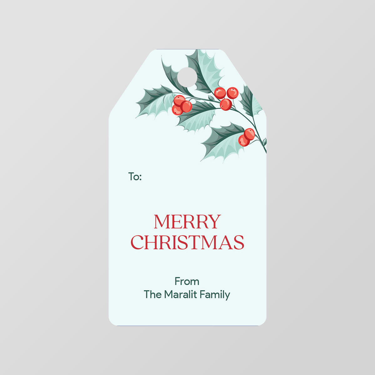 Wrapped Right Gift Tag