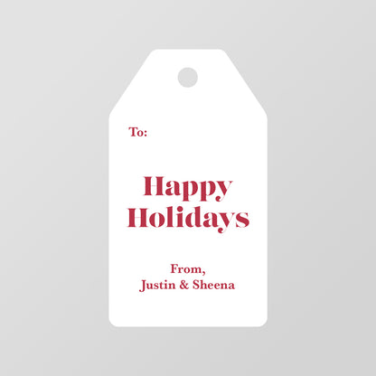 Simply Red Gift Tag