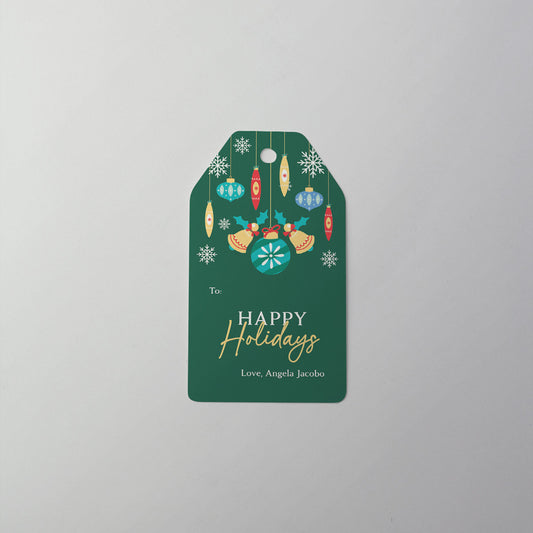 Bells & Ornaments Gift Tag