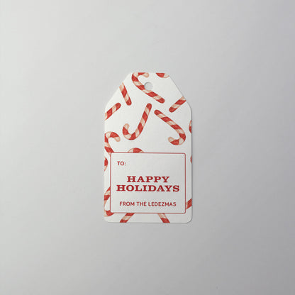 Candy Cane Gift Tag