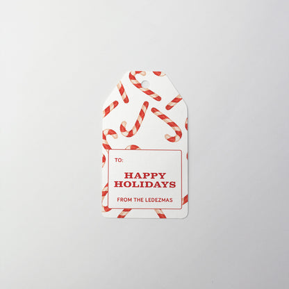 Candy Cane Gift Tag