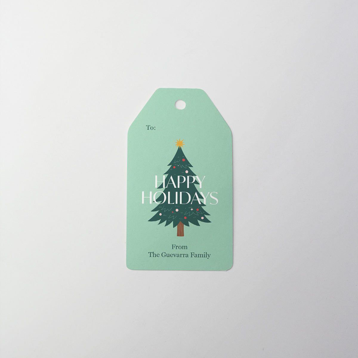 Christmas Tree Gift Tag