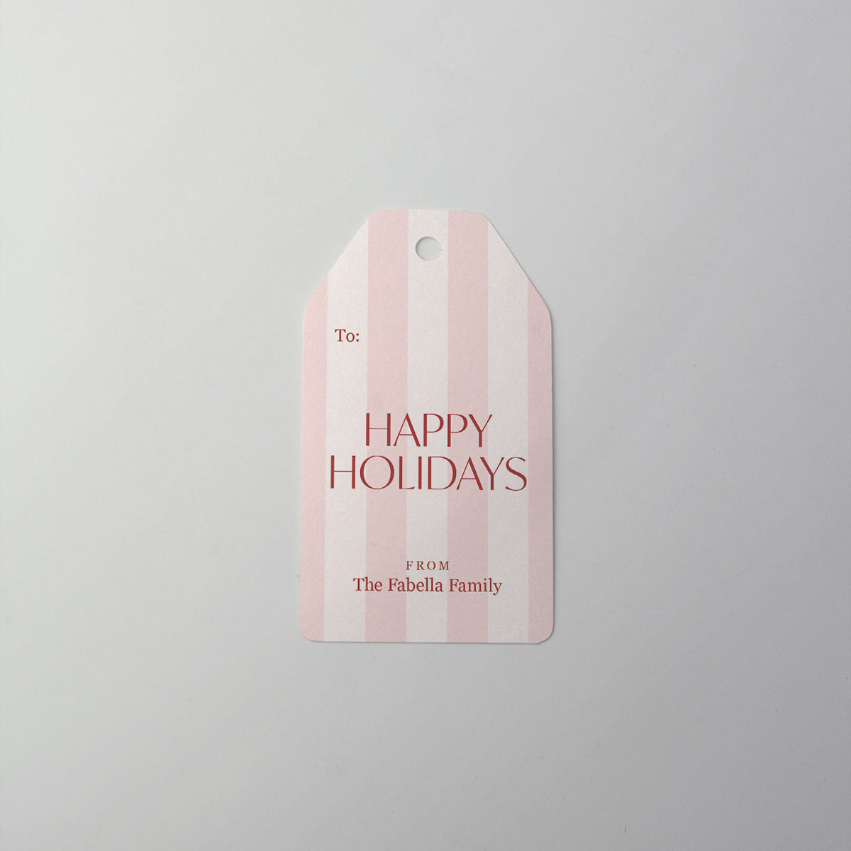 Classic Striped Gift Tag