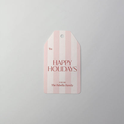 Classic Striped Gift Tag