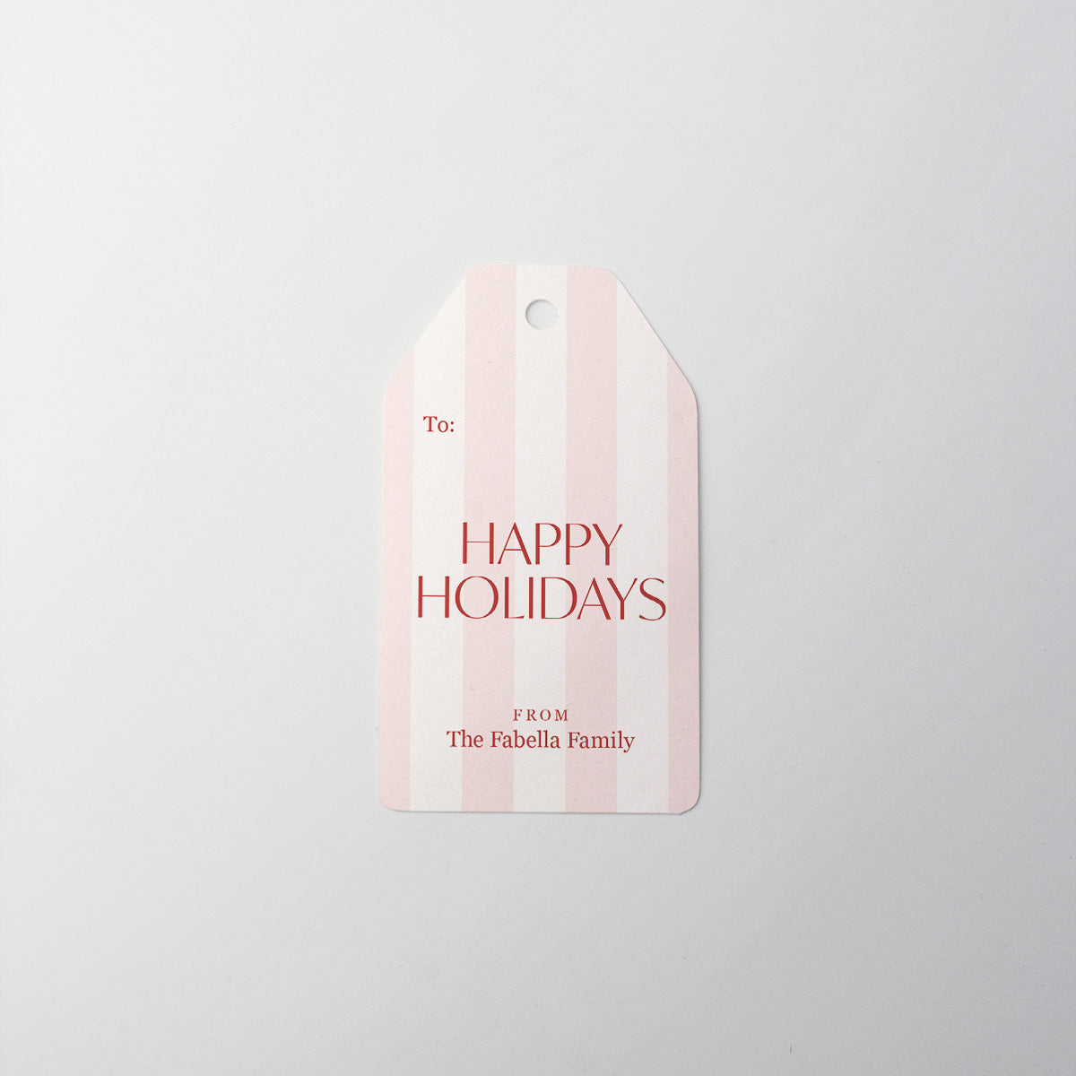 Classic Striped Gift Tag