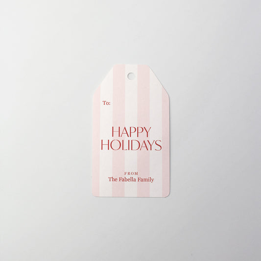 Classic Striped Gift Tag