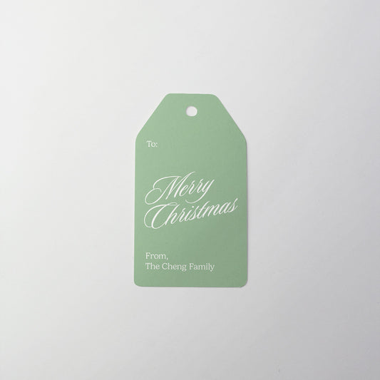Elegant Script Gift Tag