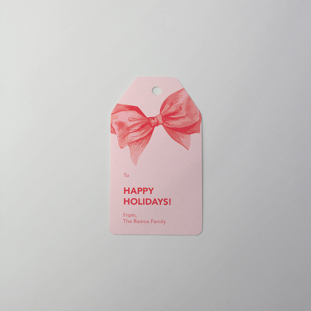 Festive Bow Gift Tag