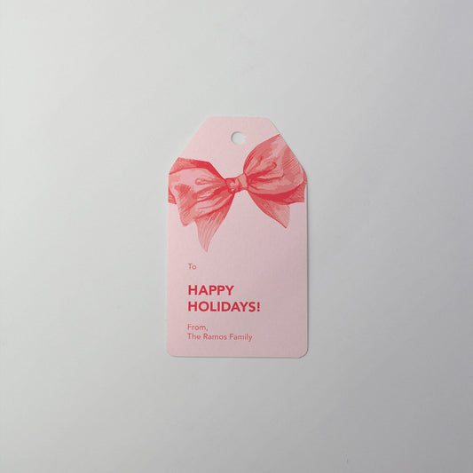 Festive Bow Gift Tag