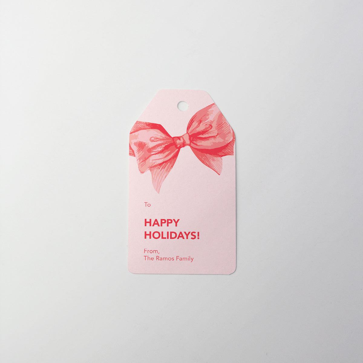 Festive Bow Gift Tag