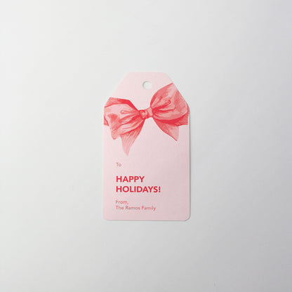 Festive Bow Gift Tag