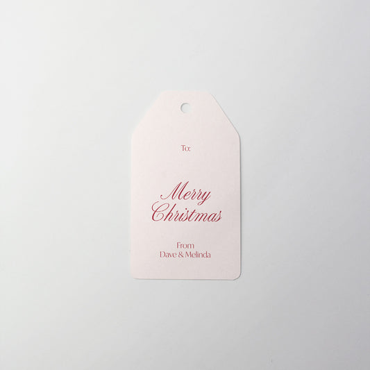 Holiday Swirl Gift Tag