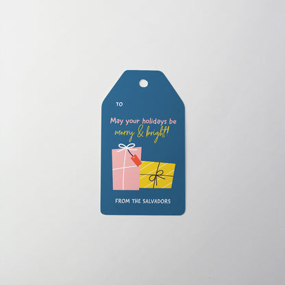 Merry & Bright Gift Tag