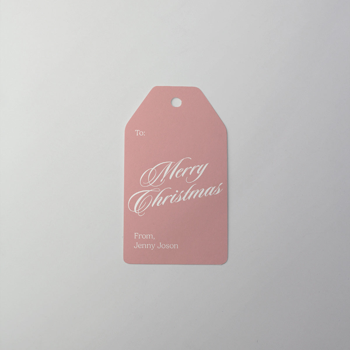 Pastel Script Gift Tag