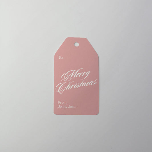 Pastel Script Gift Tag