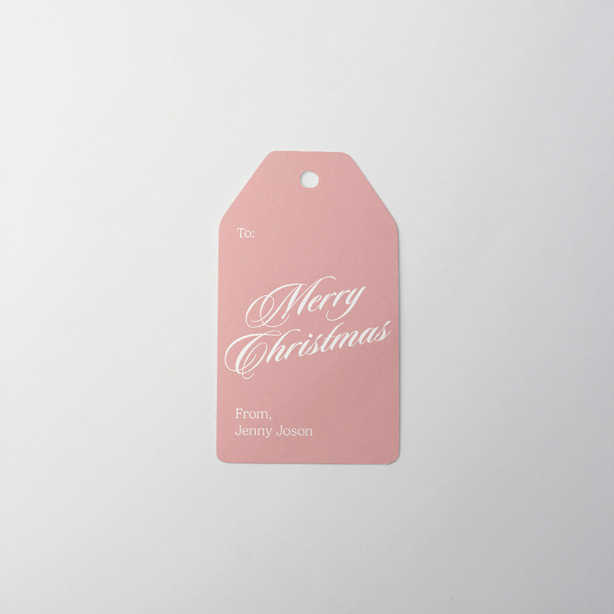 Pastel Script Gift Tag