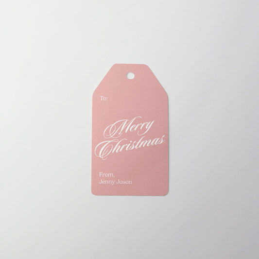 Pastel Script Gift Tag