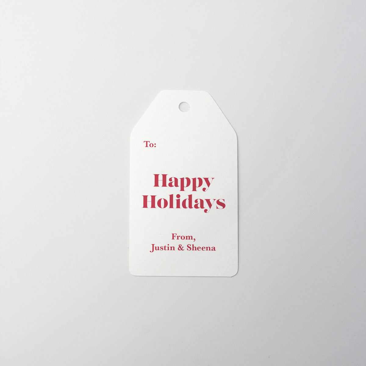 Simply Red Gift Tag