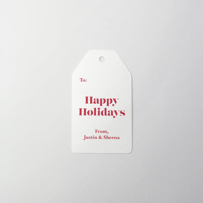 Simply Red Gift Tag