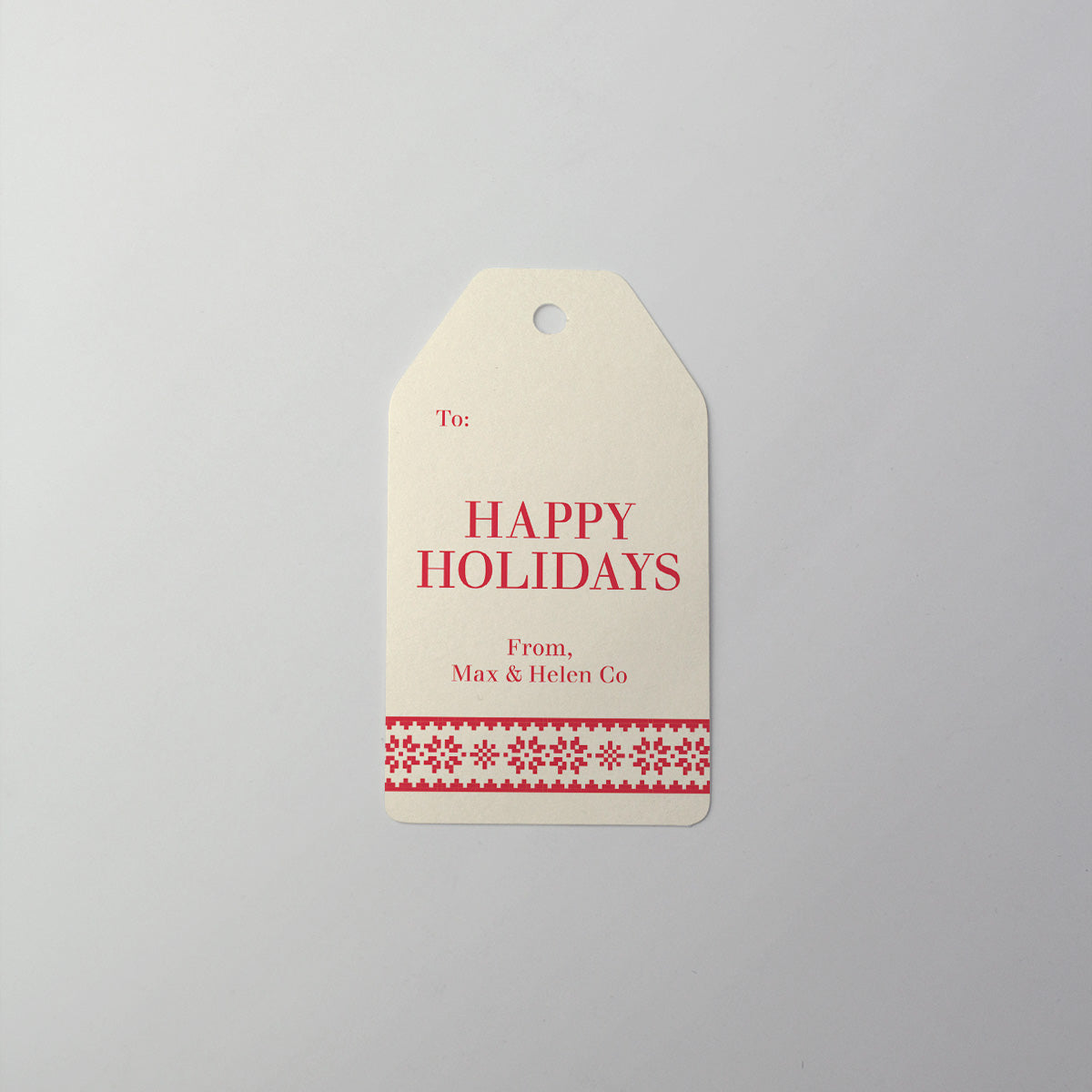 Snowflake Sweater Gift Tag