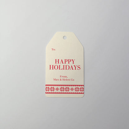 Snowflake Sweater Gift Tag