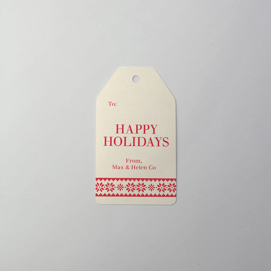 Snowflake Sweater Gift Tag