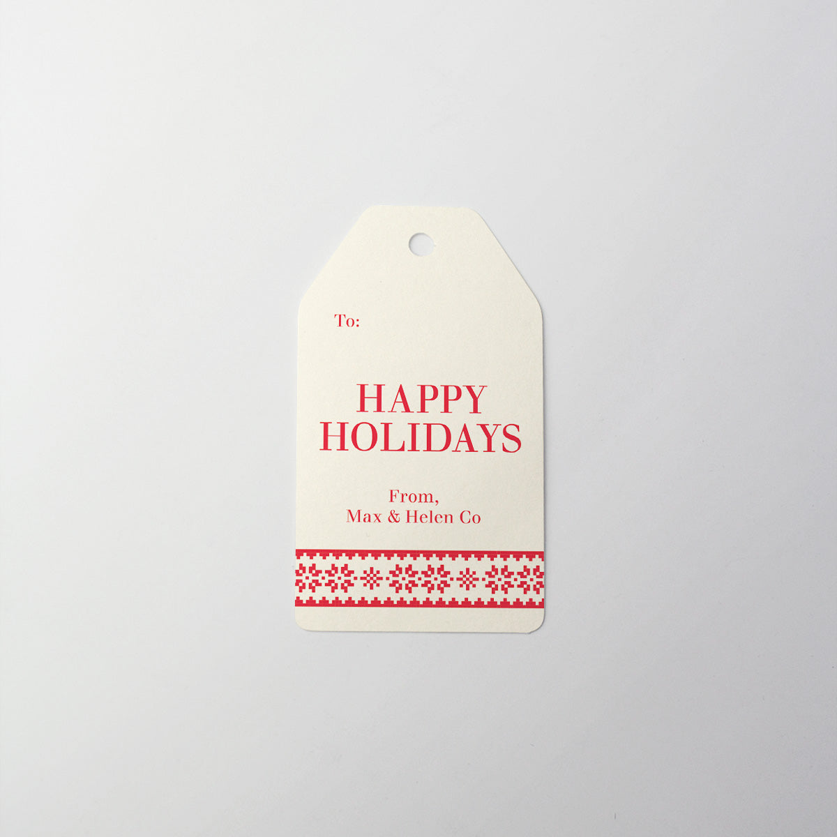 Snowflake Sweater Gift Tag