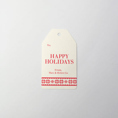 Snowflake Sweater Gift Tag