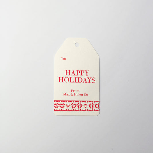 Snowflake Sweater Gift Tag