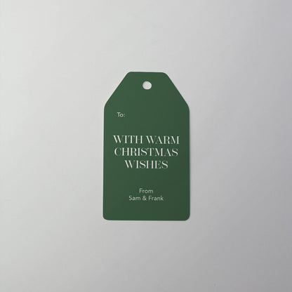 Warm Wishes Gift Tag