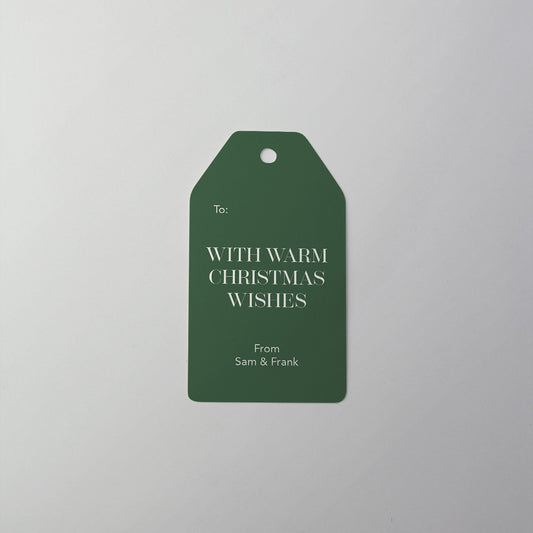 Warm Wishes Gift Tag
