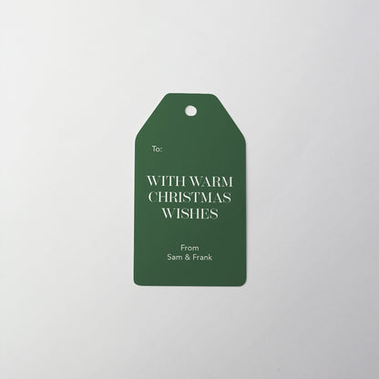 Warm Wishes Gift Tag