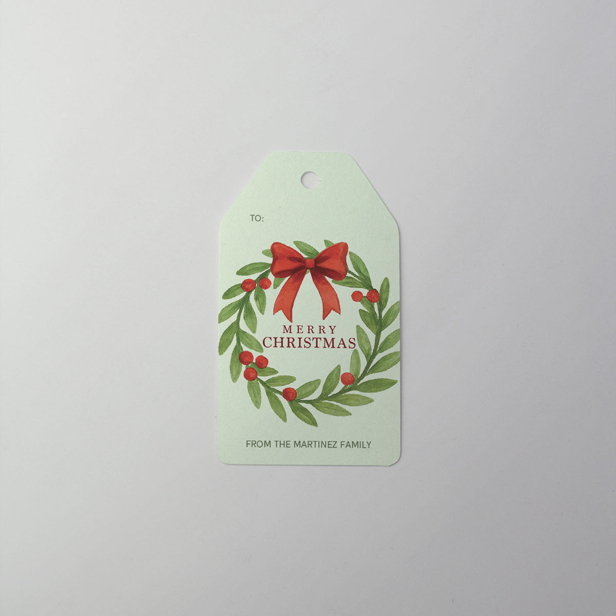 Warm Wreath Gift Tag