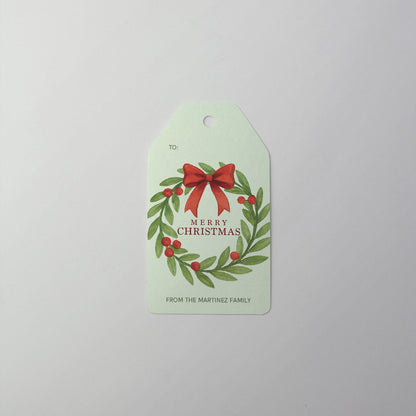 Warm Wreath Gift Tag