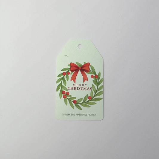 Warm Wreath Gift Tag