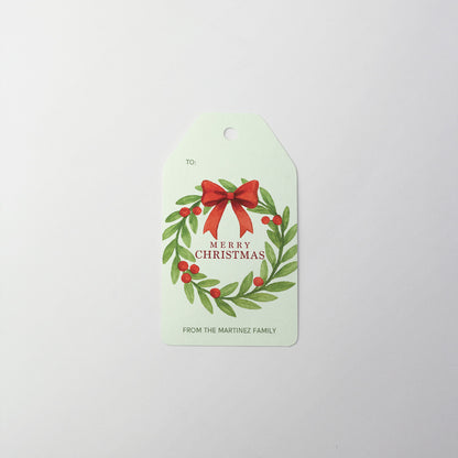 Warm Wreath Gift Tag