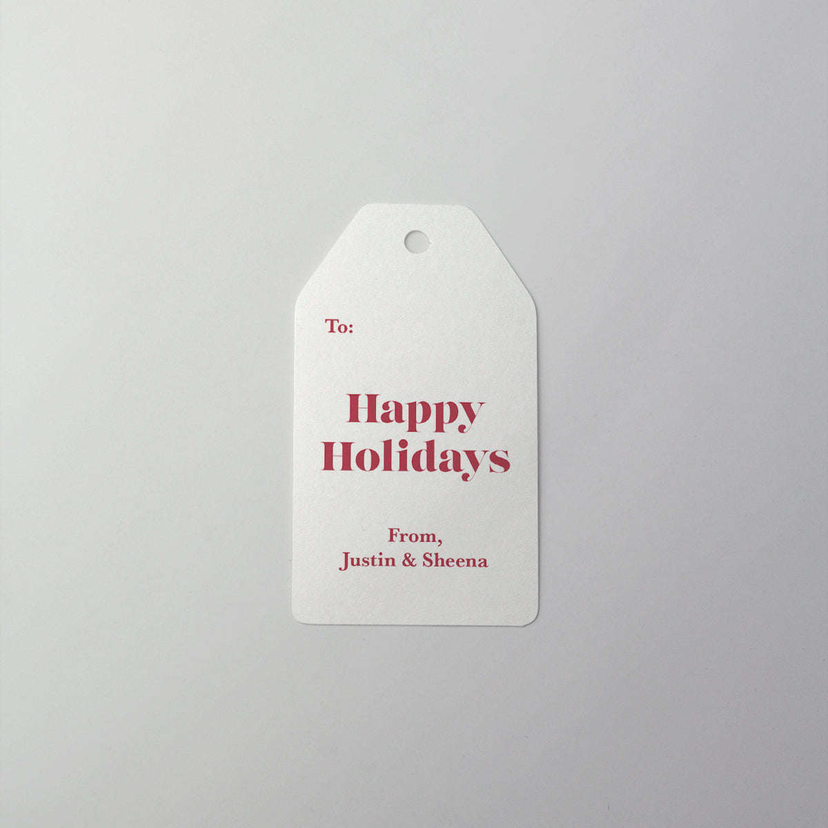 Simply Red Gift Tag