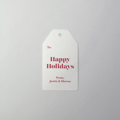 Simply Red Gift Tag