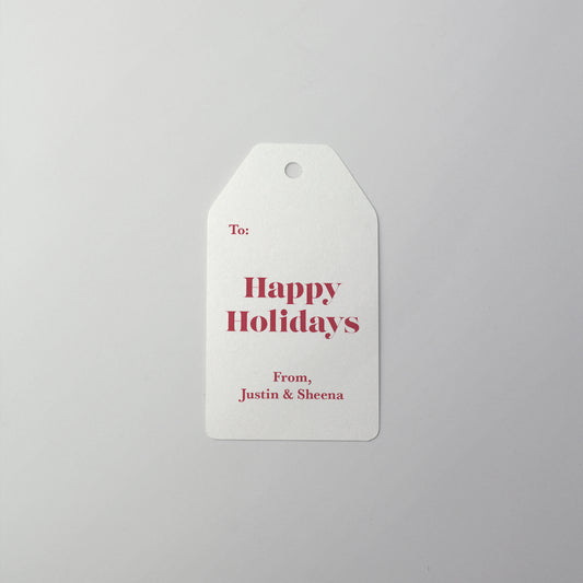 Simply Red Gift Tag