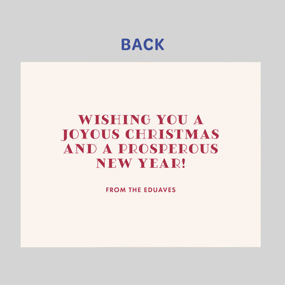 Beige Block Holiday Card