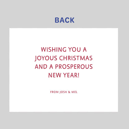 Candy Cane Holiday Card