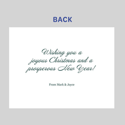 Green Border Holiday Card