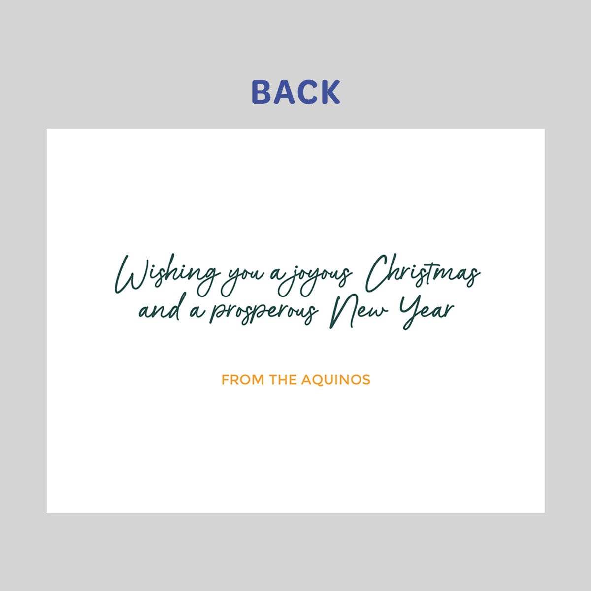 String Border Holiday Card