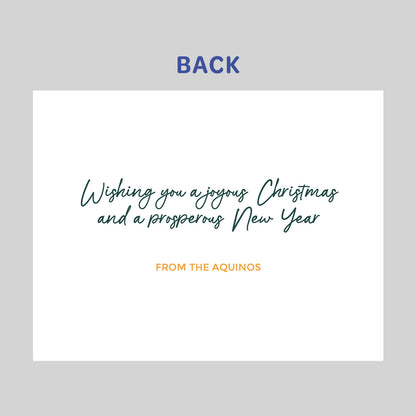 String Border Holiday Card