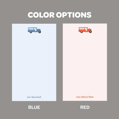 Jeepney Notepad