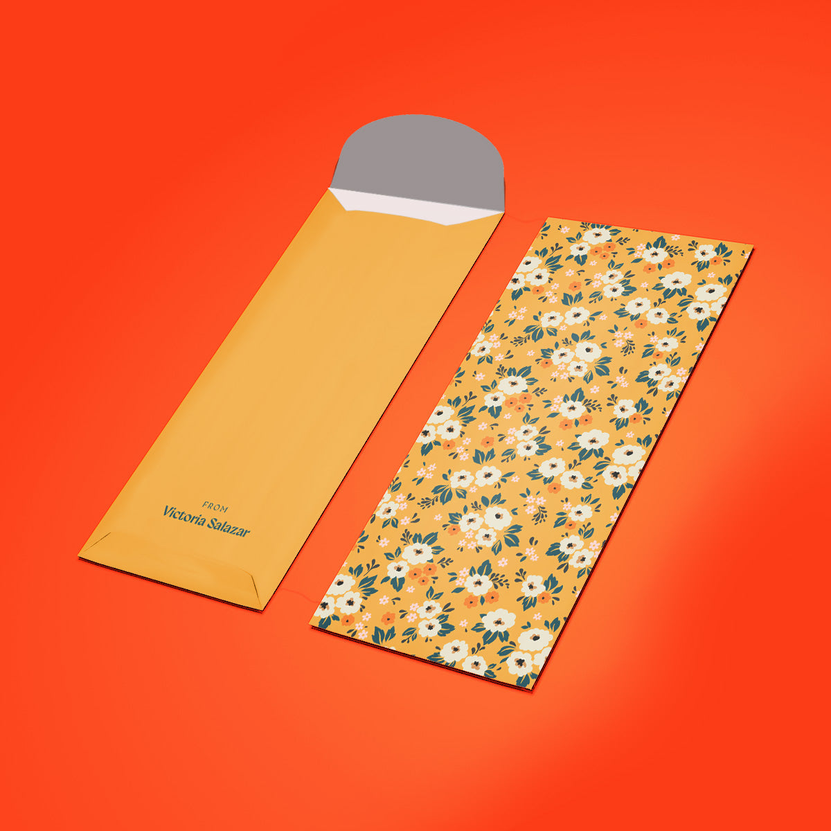 Floral Money Envelope