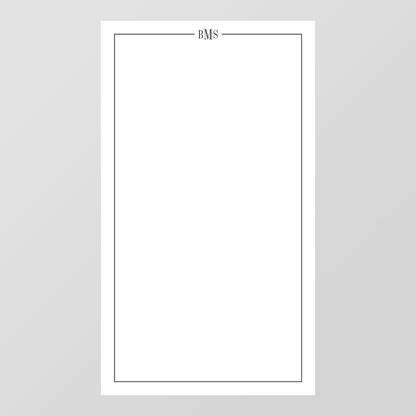 Line Monogram Notepad