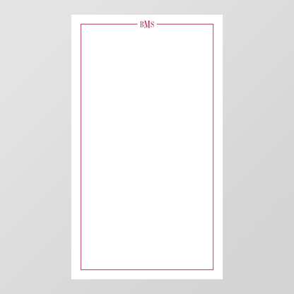 Line Monogram Notepad